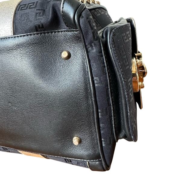 Rare Authentic Versace Snap Out of It Icon Bag - Black & Gold - Picture 12 of 16
